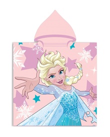 Dimcol Παιδικό Πόντσο Παραλίας Disney Frozen Elsa 50x100εκ  Πετσέτες Θαλάσσης