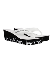 Calvin Klein Γυναικείες Πλατφόρμες Wedge Full Logo  Παντόφλες