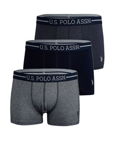 U.S. Polo ASSN. Ανδρικό Boxer Stretch Cotton Stripes - Τριπλό Πακέτο  Boxerακια