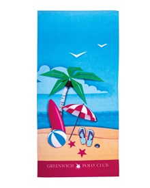 Greenwich Polo Club Παιδική Πετσέτα Θαλάσσης Beach 70x140εκ  Πετσέτες Θαλάσσης