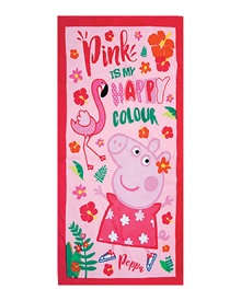 FMS Παιδική Πετσέτα Θαλάσσης Κορίτσι Peppa Pink Is My Happy Colour 70x140εκ  Πετσέτες Θαλάσσης