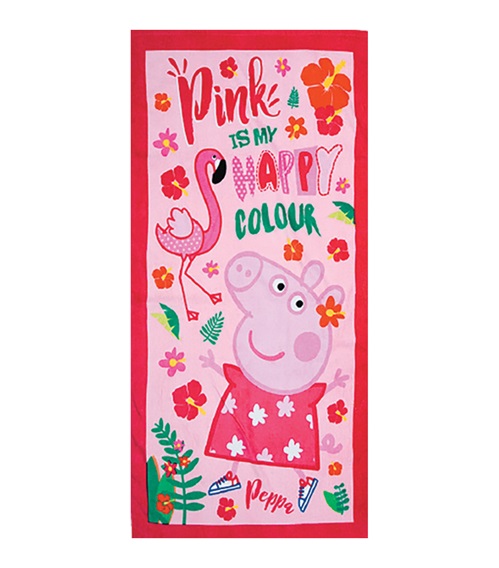 FMS Παιδική Πετσέτα Θαλάσσης Κορίτσι Peppa Pink Is My Happy Colour 70x140εκ  Πετσέτες Θαλάσσης