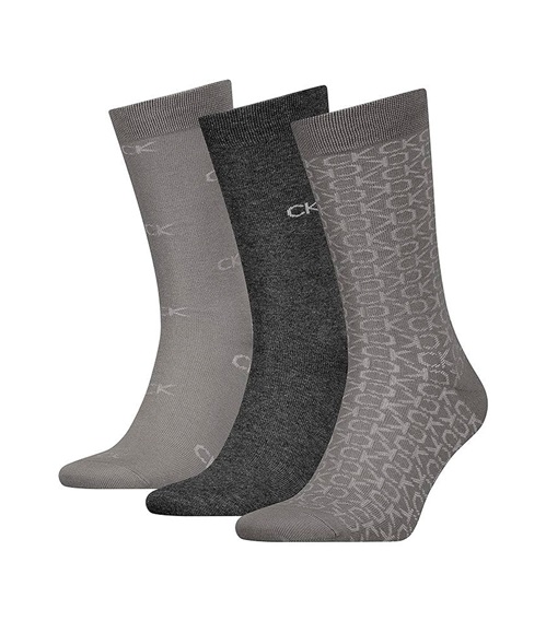 Calvin Klein Ανδρικές Κάλτσες CK Logo Συσκευασία Δώρου - 3 Ζεύγη  Κάλτσες