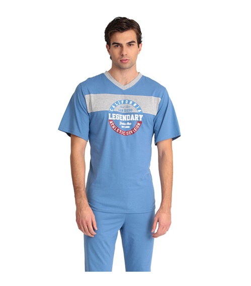 Mario Uomo Ανδρική Πυτζάμα California Δύο Παντελόνια  Πυτζάμες