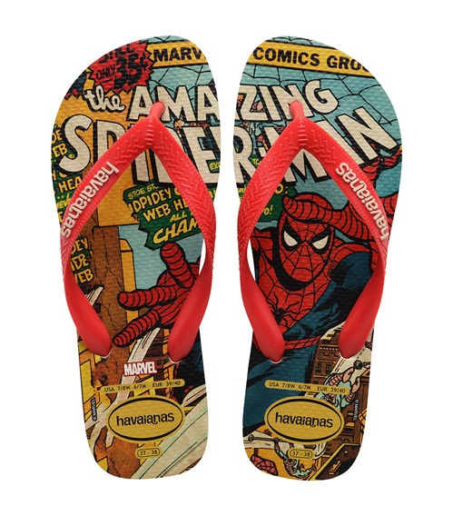 Havaianas Ανδρικές Σαγιονάρες Top Marvel Spiderman  Σαγιονάρες