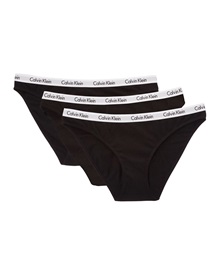 Calvin Klein Γυναικείο Σλιπ Bikini Black - Τριπλό Πακέτο  Slip