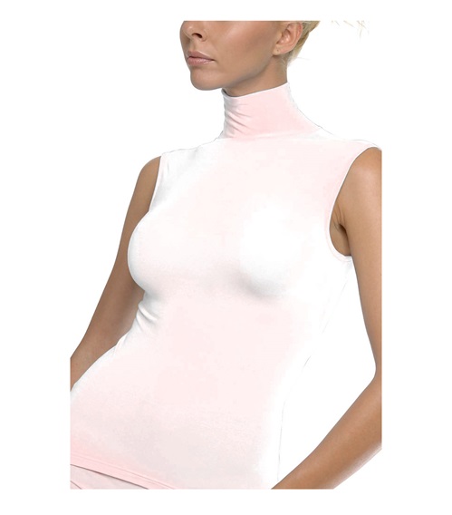 thumb image of Αμάνικη μπλούζα με ζιβάγκο λαιμό. Εξαιρετική ποιότητα από micromodal και elastan για καλύτερη εμφάνιση, εφαρμογή και άνεση. Σύνθεση : 92% Micromodal - 8% Ελαστάνη