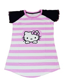 FMS Παιδικό Νυχτικό Κορίτσι Kitty Stripes  Πυτζάμες
