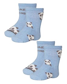 Ysabel Mora Βρεφικά Καλτσάκια Αγόρι Panda - 2 Ζεύγη  Κάλτσες