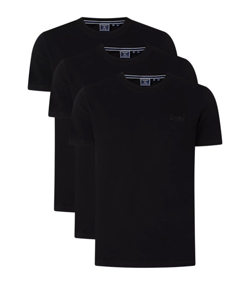 Superdry Men's T-Shirt Vle Tee Vintage Logo - 3 Pack  Undershirts