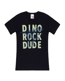 Minerva Kids T-Shirt Boy Dino Rock Dude  Undershirts