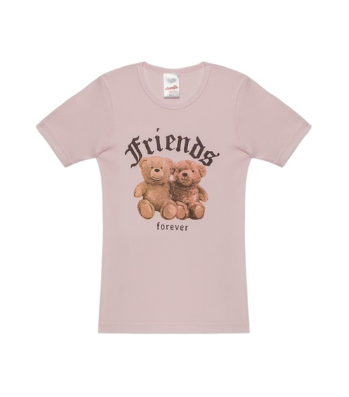 Minerva Παιδικό Φανελάκι Κορίτσι Teddy Bears Friends Forever  Φανελάκια