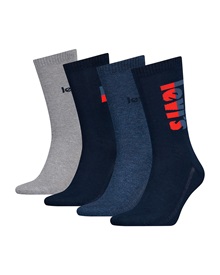 Levi's Men's Socks Regular Cut Logo - Gift Box - 4 Pairs  Socks