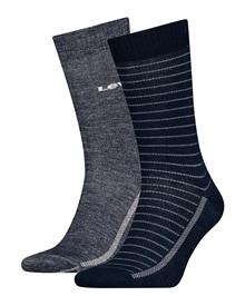 Levi's Ανδρικές Κάλτσες Regular Cut Melange Denim Inspired - 2 Ζεύγη  Κάλτσες