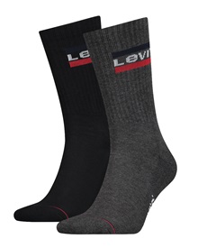 Levi's Ανδρικές Κάλτσες Regular Cut Sportswear Logo - 2 Ζεύγη  Κάλτσες