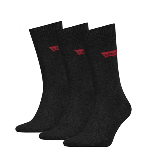 Levi's Ανδρικές Κάλτσες Regular Cut Batwing Logo - 3 Ζεύγη  Κάλτσες