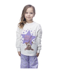 Galaxy Παιδική Πυτζάμα Κορίτσι Stars Rise & Shine  Πυτζάμες