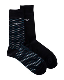 Emporio Armani Men's Socks All Over Dots - 2 Pairs  Socks