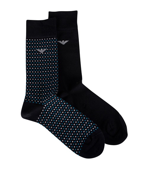 Emporio Armani Ανδρικές Κάλτσες All Over Dots - 2 Ζεύγη  Κάλτσες