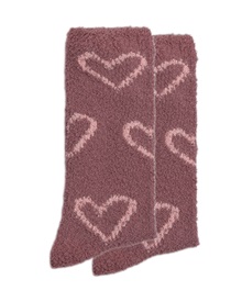 Ysabel Mora Γυναικείες Κάλτσες Soft Χνουδωτές Hearts  Κάλτσες