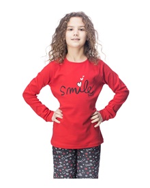 Galaxy Εφηβική Πυτζάμα Κορίτσι Smile  Πυτζάμες