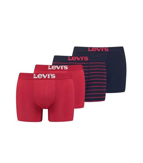 Levi's Ανδρικό Boxer Μακρύ Vintage Stripe Cotton Solid - Τετράδα  Boxerακια