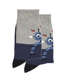 Ysabel Mora Παιδικές Κάλτσες Αγόρι Αντιολισθητικές Robot  Κάλτσες