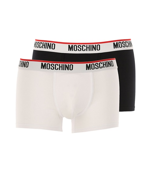 Moschino Ανδρικό Boxer Contrast Jacquard Logo Band - Διπλό Πακέτο  Boxerακια
