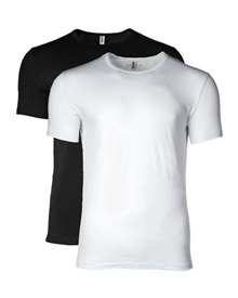 Moschino Men's T-Shirt Rear Logo Print - 2 Pack  Undershirts