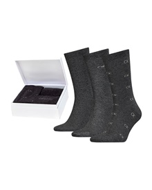 Calvin Klein Men's Socks Logo Lux - Gift Box - 3 Pairs  Socks