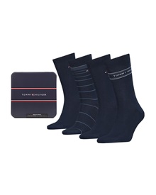 Tommy Hilfiger Men's Socks Tin - Gift Box - 4 Pairs  Socks
