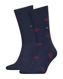 Tommy Hilfiger Ανδρικές Κάλτσες Monogram Aop - 2 Ζεύγη  Κάλτσες