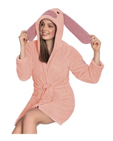 FMS Women's Robe Fleece Rabbit  Robes
