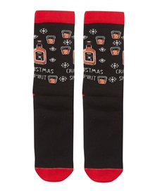 FMS Men's Antislip Socks Christmas Spirit  Socks