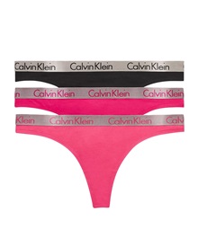 Calvin Klein Γυναικείο String Radiant Cotton Thong - Τριπλό Πακέτο  String