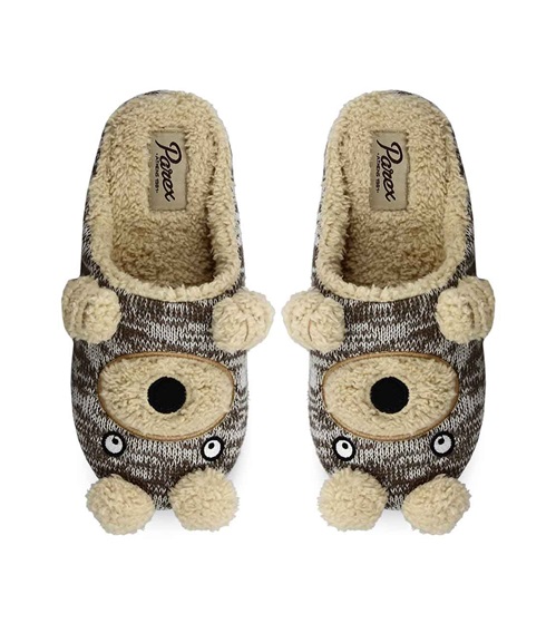 Parex Women's Home Slippers Teddy Bear  Slippers