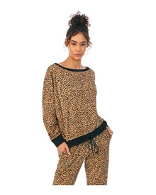 DKNY Women's Pyjama Full Leopard  Pyjamas