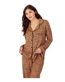 DKNY Women's Pyjama Buttons Leopard  Pyjamas