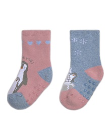 Ysabel Mora Βρεφικές Κάλτσες Αντιολισθιτικές Κορίτσι Penguin - 2 Ζεύγη  Κάλτσες