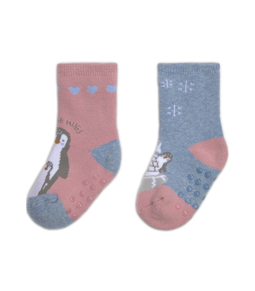 Ysabel Mora Infant Socks Antislip Girl Penguin - 2 Pairs  Socks