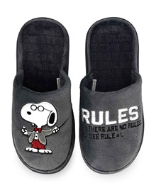 Parex Men's Home Slippers Snoopy Rules  Slippers