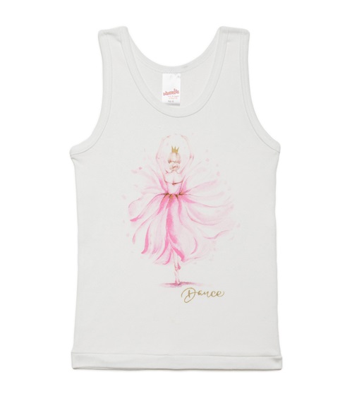 Minerva Kids Vest Girl Ballet Dancer  T-shirts
