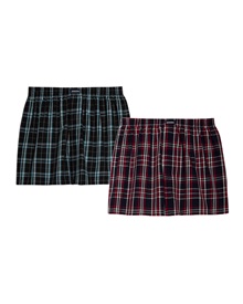 Minerva Men's Boxer Check Loose Opening - 2 Pack  Boxer