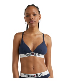 Tommy Hilfiger Women's Bralette Triangle Archive Logo Waistband  Bustiers