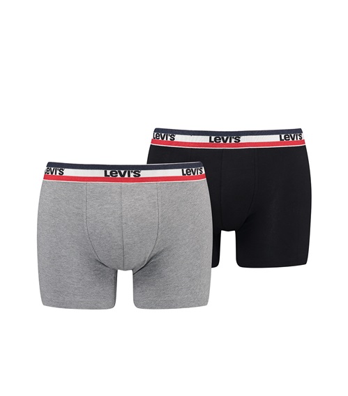 Levi's Men's Boxer Sportswear Logo Organic Cotton - 2 Pack  Boxer