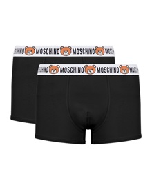 Moschino Men's Boxer Teddy Elastic Band - 2 Pack  Boxer