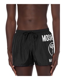 Moschino Men's Swimwear Double Question Mark Logo  Bermuda