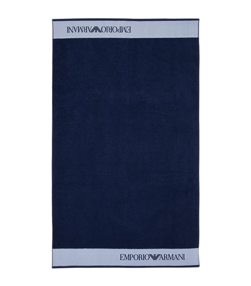 Emporio Armani Beach Towel Terrycloth Logo Tape 170x100cm  Towels