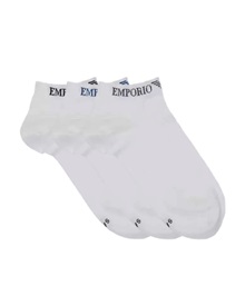 Emporio Armani Men's Ankle Socks Logo Emboidery - 3 Pairs  Socks