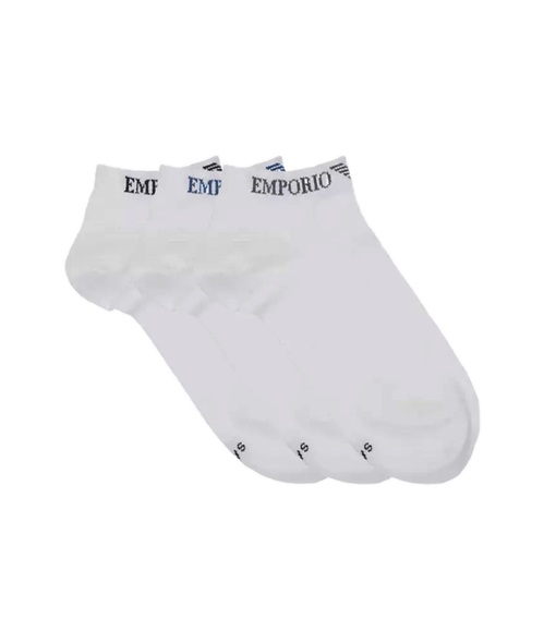 Emporio Armani Men's Ankle Socks Logo Emboidery - 3 Pairs  Socks
